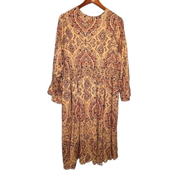 Torrid Midi Challis Smocked Waist Surplice Dress Size 2X - Picture 12 of 14